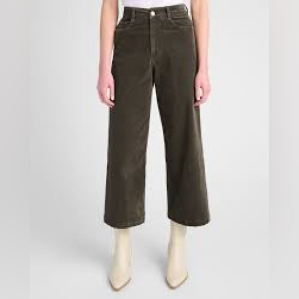 🆕 Dear John Audrey High Rise Cropped Wide Leg Corduroy Pants Size 32P